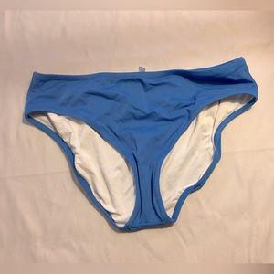 NWT blue bikini bottom by J Crew sz L